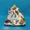 Vánoční scénka s osvětlením a melodií – lyžování BestBerg BBXS-1001 / 30,5 x 24 x 28,5 cm