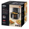 Horkovzdušná fritéza Braun MultiFry 5 HF5073IBK / 2000 W / 6 l / LED displej / černá