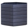 Vysoký záhon Garantia Ergo Wood XL / 145 × 145 × 75 cm / antracit