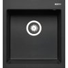 Vstavaný drez Pyramis Istros / 46 x 50 x 20 cm / karbón