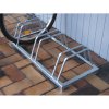 Stojan na 3 bicykle / oceľ / sivá