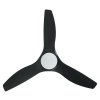 Stropný ventilátor s LED svetlom Matteo / 52 W / čierny