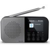 Prenosné rádio Sharp DR-P520(GY) / FM/DAB/DAB+ rádio / Bluetooth 5.3 / sivá/čierna