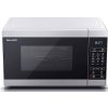 Sharp YC-MG02U-S mikrovlnná rúra / 800 W / 20 l / Ø taniera 25,5 cm / strieborná/čierna