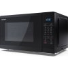 Sharp YC-MG252AE-B mikrovlnná rúra / 900 W / 25 l / čierna