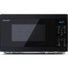 Mikrovlnná trouba Sharp YC-MS02U-B / 800 W / 20 l / Ø talíře 25,5 cm / černá
