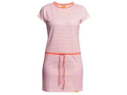 Šaty UV Pruhované OUTDOOR aperol/bílá: | IQ-UV.c