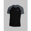 Tričko UV pánské krátký rukáv šedá/černá | IQ-UV.c