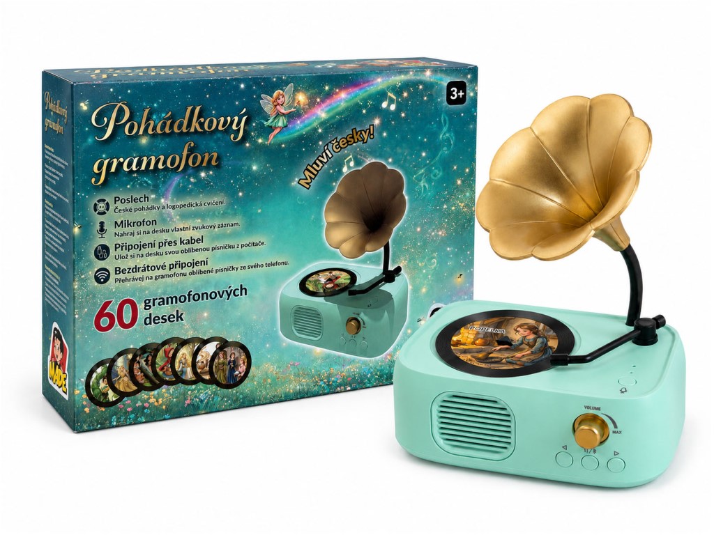 Kouzelný gramofon: když se pohádky poslouchají trochu jinak