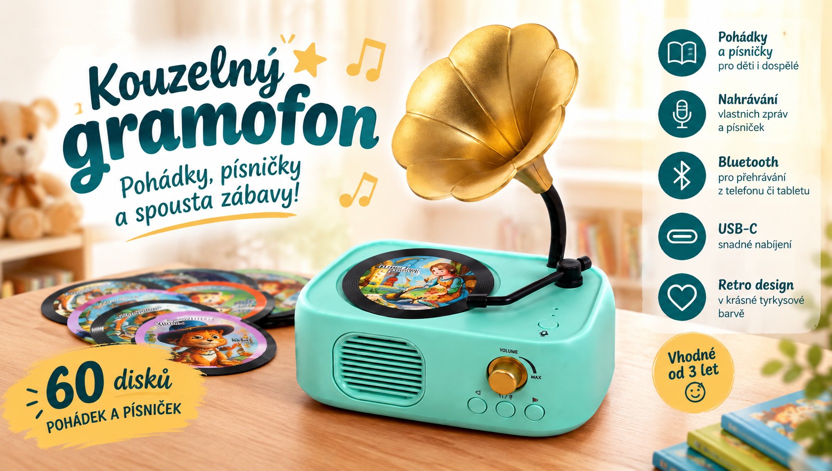 Kouzelný gramofon - 60 disků