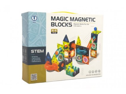 Magnetická stavebnice MAGIC MAGNETIC BLOCKS 66 dílků
