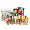 VIGA Dřevěná stavebnice kostky 100ks