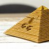 [poškozené zboží] EscWelt Dřevěný hlavolam Quest Pyramide