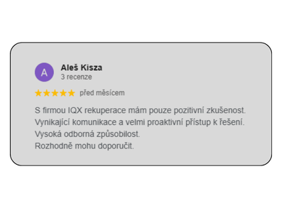 Hodnocení recenze IQX