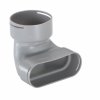 Přechod 90st. ploché potrubí 51x138mm / 90mm