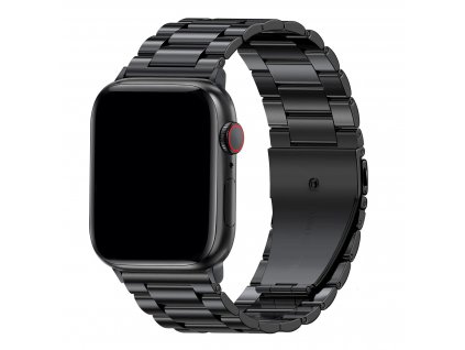 Kovový BR řemínek pro Apple Watch - Černý