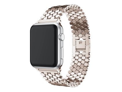 Kovový DOT řemínek pro Apple Watch - Starlight