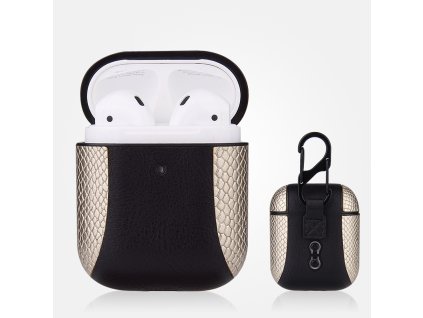 kozeny obal airpods 1 2 cernosampanske
