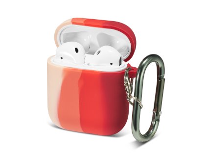 vicebarevny obal na airpods 1 2 cerveno ruzova