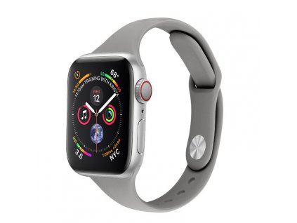Jednobarevný SLIM řemínek na Apple Watch - Šedý