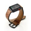 kozeny perforovany pasek apple watch hnedy (6)
