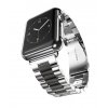 Kovový BR řemínek pro Apple Watch - Stříbrno-černý