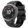 Double silicon QuickFit řemínek pro Garmin 22mm - Černý