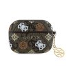 guess pu 4g peony charm pouzdro pro airpods 3 brown ie13410243