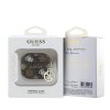 guess pu 4g peony charm pouzdro pro airpods 4 brown (2)
