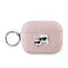 karl lagerfeld pu embossed karl and choupette heads pouzdro pro airpods pro 2 pink ie12889213