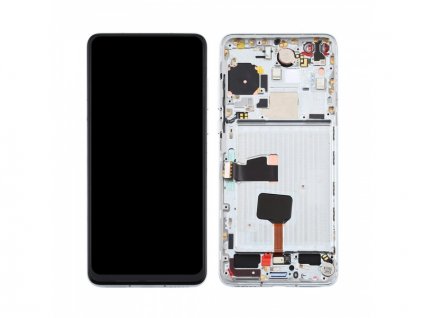 LCD + dotyk + rámeček pro Huawei P40 Ice bílá (Service Pack)