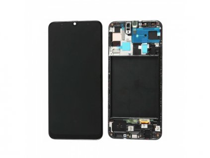LCD + dotyk + rámeček pro Samsung Galaxy A50 A505 černá (INCELL)