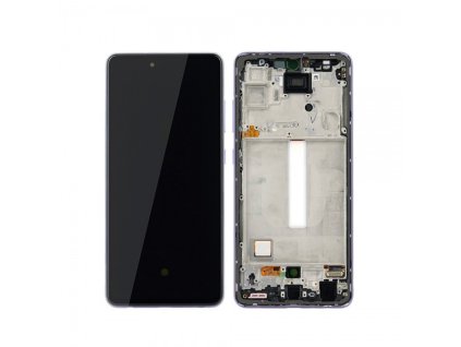 LCD + dotyk + rámeček pro Samsung Galaxy A52 4/5G A525/526 fialová (Service Pack)