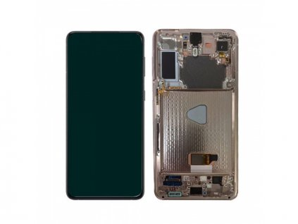 LCD + dotyk + rámeček pro Samsung Galaxy S21 FE 2021 G990 zelená (Service Pack)