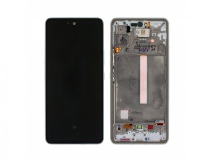 LCD + dotyk + rámeček pro Samsung Galaxy A53 A536 5G 2022 Awesome Peach (Service Pack)