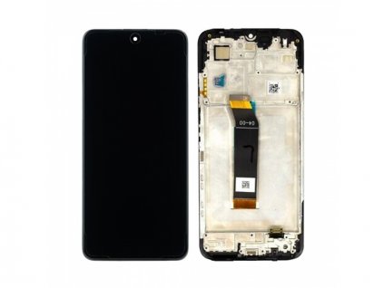 LCD + Dotyk + Rámeček pro Xiaomi Poco M4 5G (2022) černá/Tarnish (Service pack)