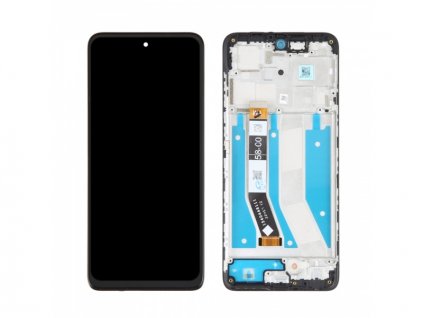 LCD + dotyk + rámeček pro Motorola Moto G73 5G XT2237 černá (Service Pack)