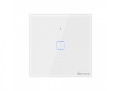 Chytrý vypínač WiFi + RF 433 Sonoff T1 EU TX (1-channel) bílá