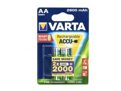 Baterie nabíjecí VARTA R6 2.600mAh (AA) 2pcs