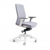 Kancelářská čalouněná židle J2 WHITE BP 206 šedá