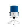 Kancelářská čalouněná židle J2 WHITE BP 211 modrá, zadní pohled
