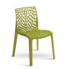 Plastová židle GRUVYER, barva verde anice