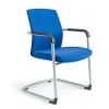 Konferenční židle na pérové kostře JCON, modrá