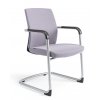 Konferenční židle na pérové kostře JCON, šedá