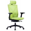 Kancelářská síťovaná židle s podhlavníkem NYON, zelená