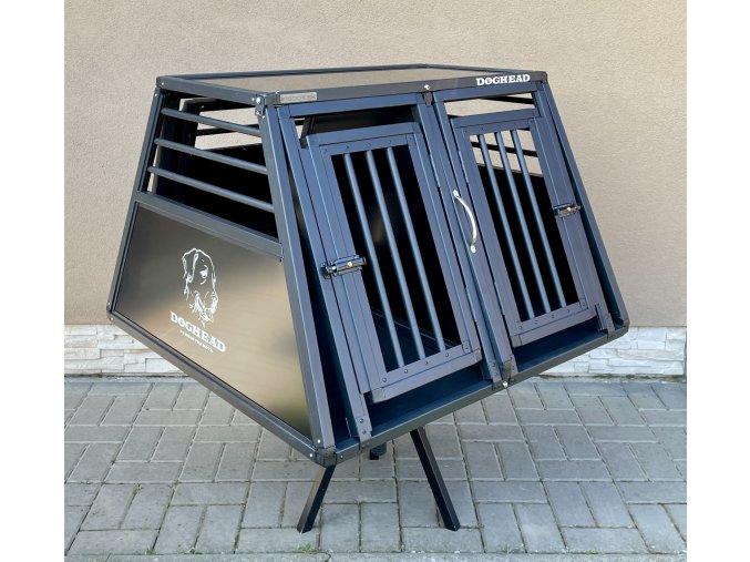 Hliníkový prepravný box, prepravka pre dvoch psov do auta L 95 PROLINE