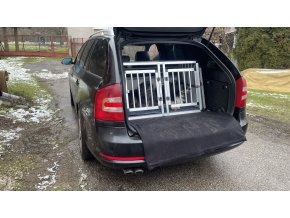 Hliníkový prepravný box, prepravka pre dvoch psov do auta S COMFORT