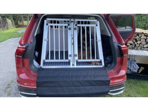 Hliníkový prepravný box, prepravka pre dvoch psov do auta XL COMFORT