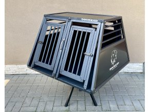 Hliníkový přepravní box,prepravka pre dvoch psov do auta M95 PROLINE