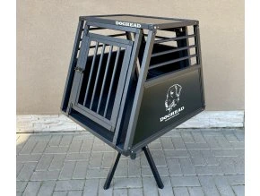 Hliníkový prepravný box, prepravka pre jedného psa do auta L 80 PROLINE